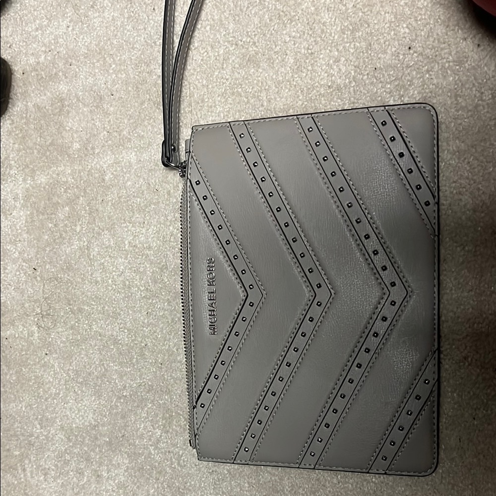 Michael Kors Gray Wristlet